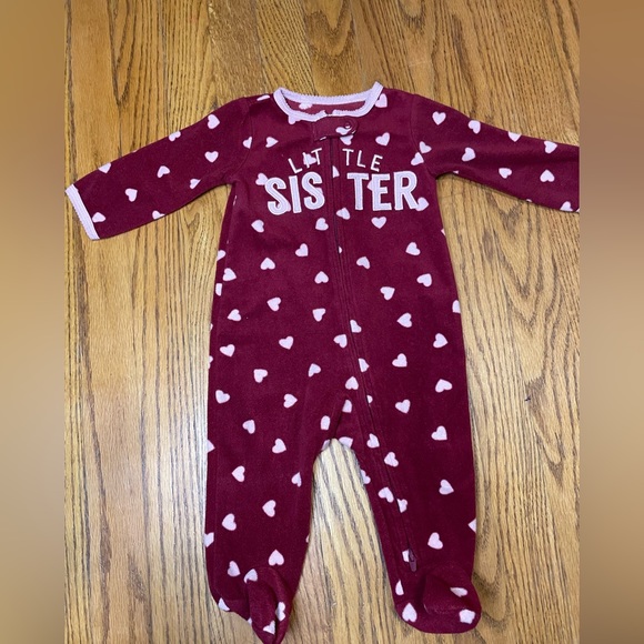 Carter's Pajamas Lot Of 4 Baby Girls Fleece Sleepers Carters Size 6